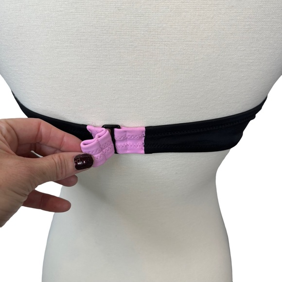 Shade Shore Bikini Top Strapless Womens Padded Wired Adjustable Push Up 90s 38B - Picture 5 of 10